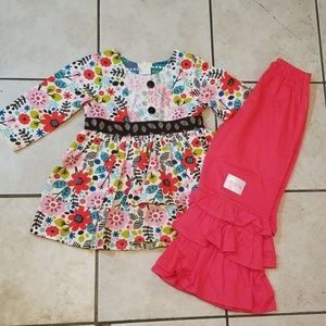 NWOT Jelly the Pug ruffle outfit   size 6x